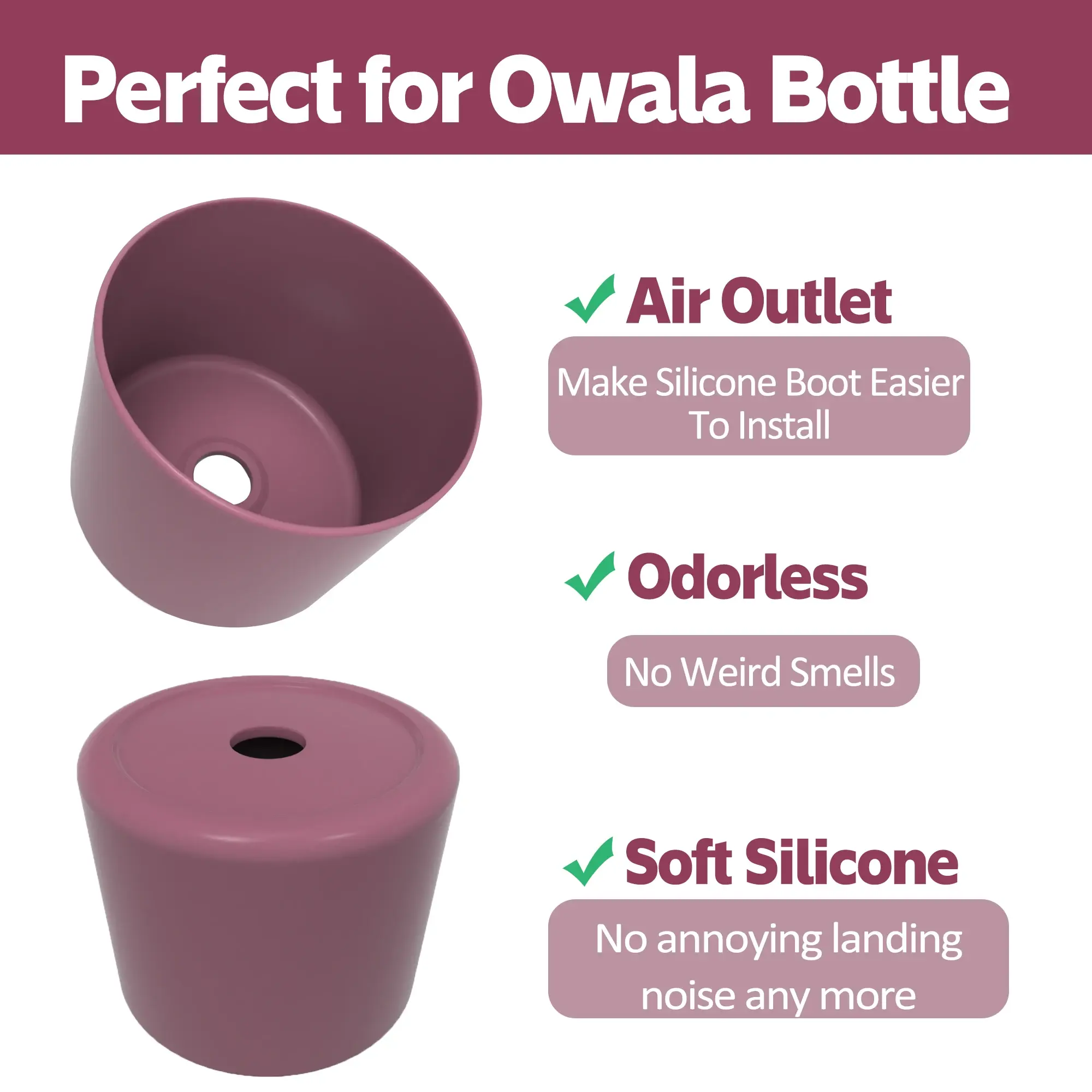 Silicone Water Bottle Boot Anti-Slip for Owala 24Oz 32Oz 40Oz Protective Sleeve Bottom Protector Quencher Adventure NONE Silicone Water Bottle Boot Anti-Slip for Owala 24Oz 32Oz 40Oz Protective Sleeve Bottom Protector Quencher Adventure NONE