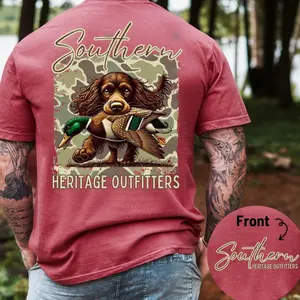Boykin Spaniel Duck Hunting Comfort Colors Tee - Trendy Fashion USA