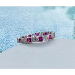 Ruby Eternity Art Deco Band