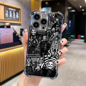 Ghost Band Shockproof Ceramic Phone Cover, Skeletour World Tour 2025 Fan Gift Protector Casing for iPhone 16 15 14 13 12 11 & Galaxy S26 S25 S24 S23 S22 S21 Ultra Plus #IPWSJ18