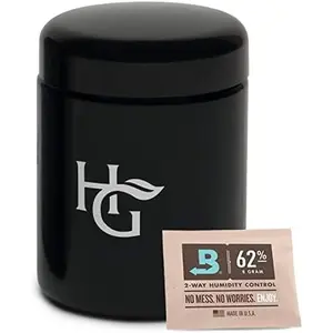 Herb Guard - Half Oz Airtight Jar and Smell Proof Containers (250 Ml) Comes with Humidity Pack to Keep Goods Fresh for Months Herb Guard Bottles