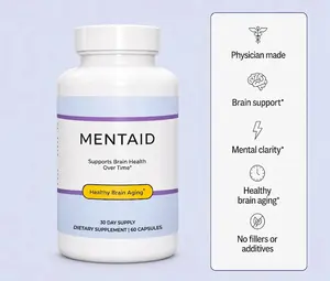 Mentaid Psychiatrist Formulated Supplements to Help Brain Health Over Time, Helps Brain Fog, Focus, Memory and Staying Sharp