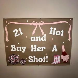 Custom hand painted paper banners