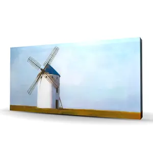 Begin Home Decor C1RC2448WPG147 24 x 48 in. Big Windmill - Farmhouse White Canvas for Home Decor