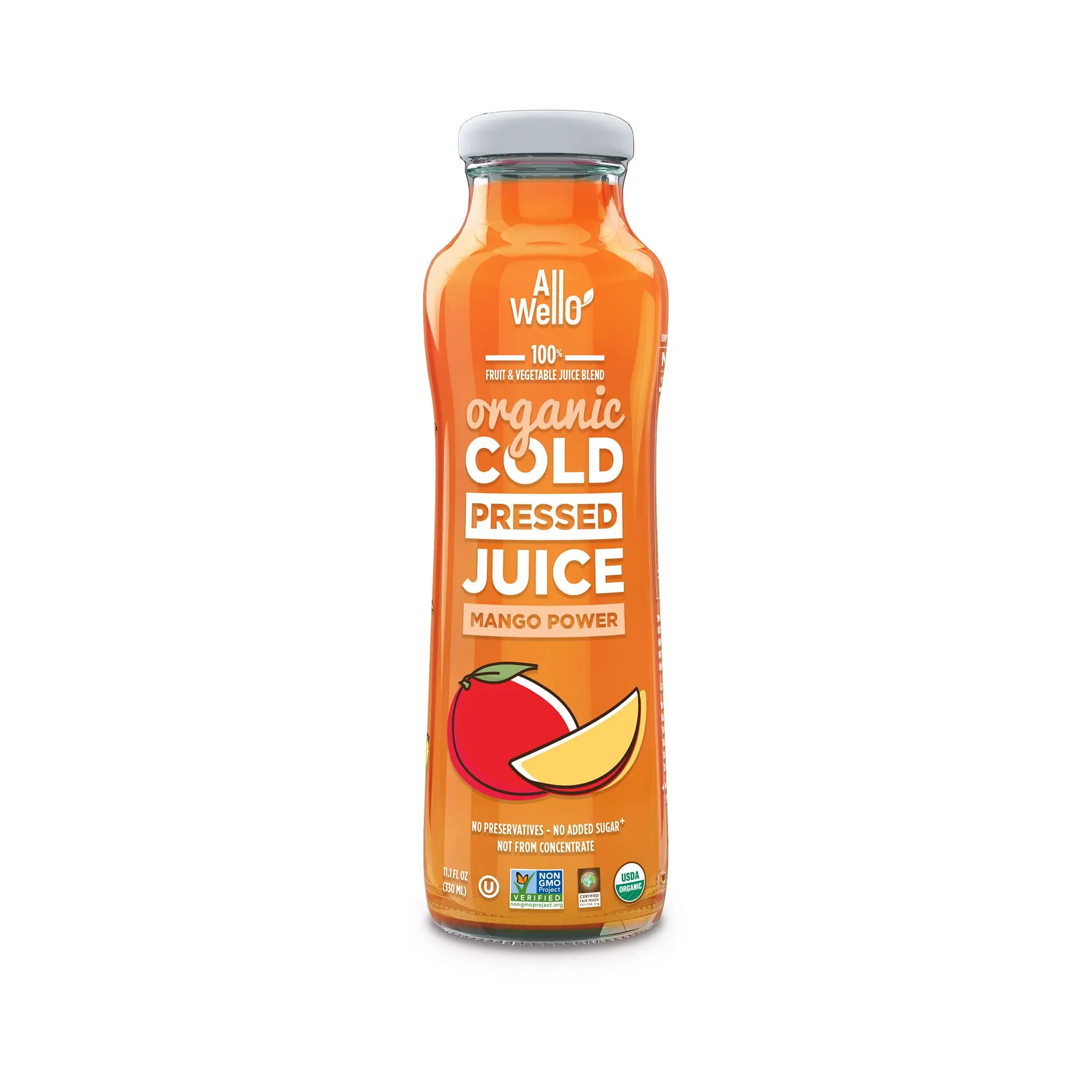 Organic Mango Power Cold-Pressed Juice - 12 Pack