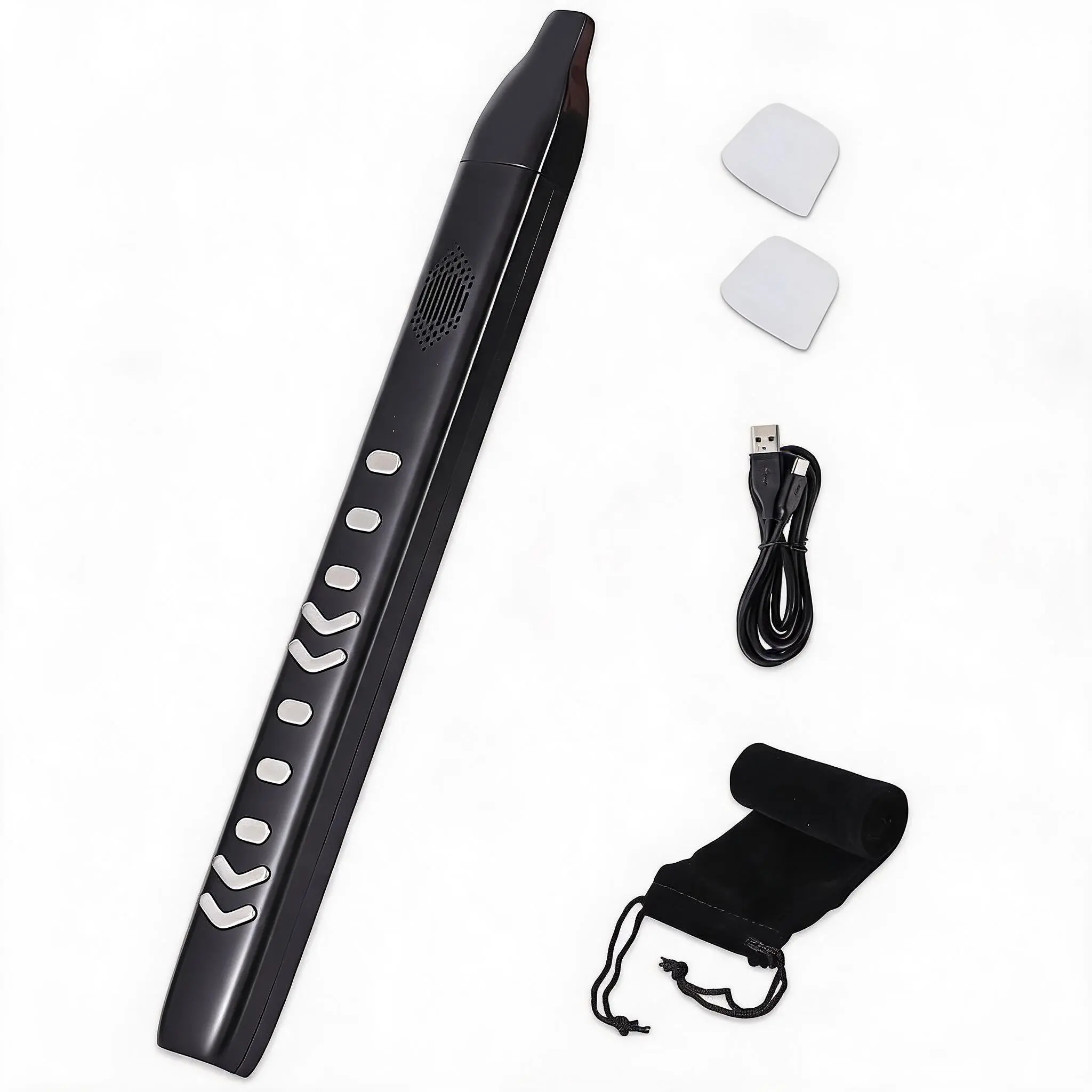 Portable Digital Wind Instrument – Electronic Wind Synthesizer with 10 Tones, 2 Fingering Modes, Rechargeable Battery – Highly Sensitive Keys, MIDI Controller – Lightweight Electric Saxophone/Flute EWI – Ideal for Beginners and Adults