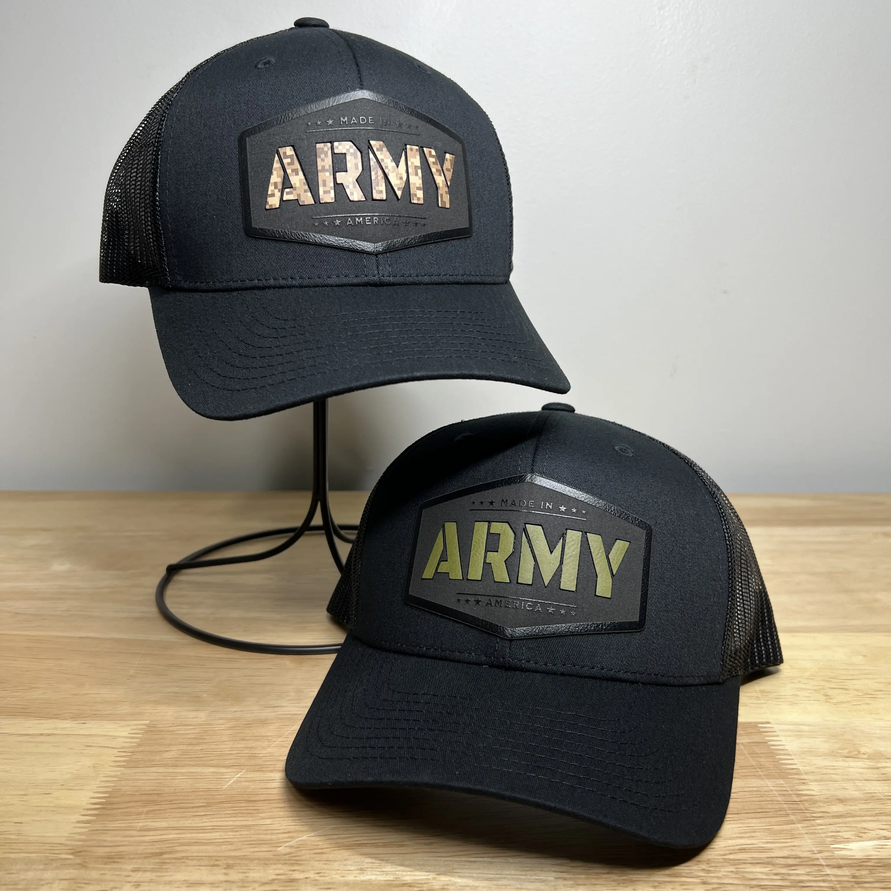 Army Camo Insert Hat with adjustable  Snapback