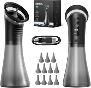 Upgraded Ear Wax Removal Kit, Electric Ear Wax Removal Tool for Tinnitus Relief, Safe & Gentle Ear Cleaner with Ear Irrigation Flushing System, Ipx7 Earwax Removal for Adults