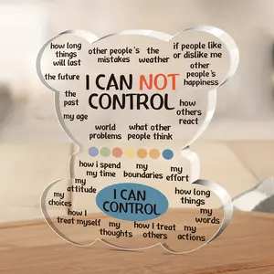 1PC Unique Bear Shaped Transparent Crystal Countertop Decoration, Novelty Desk Decor, Encouraging Words Gift, Durable Decorative Item for Families & Friends Aged 14+, Acrylic Plaque Decor, Acrylic Desktop Decoration