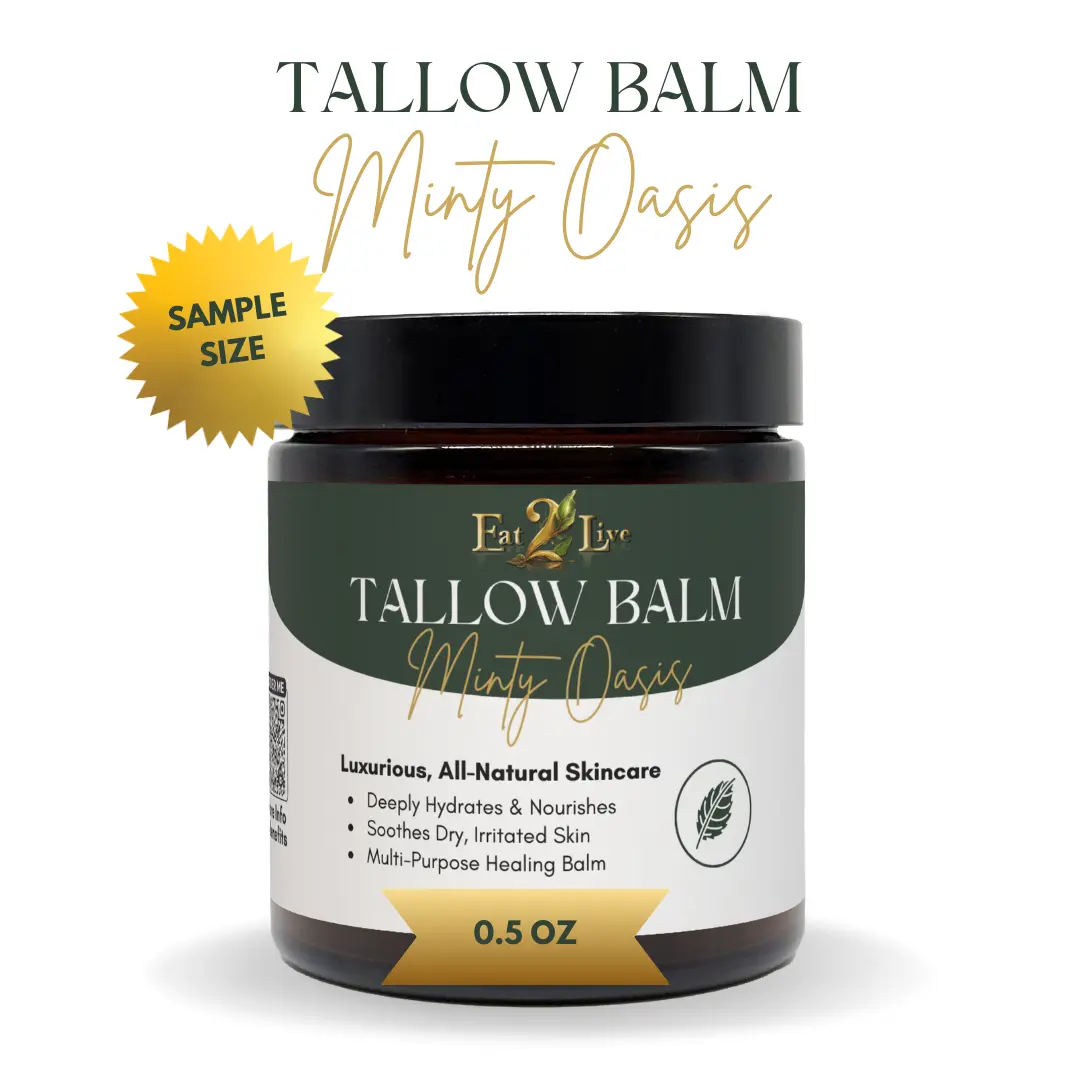 Minty Oasis Whipped Tallow Balm - Sample Size (0.5 oz)