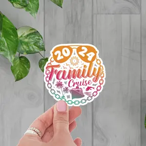2024 Family Cruise Stickers - Nautical Decal for Family Vacation - Decorative, Decor