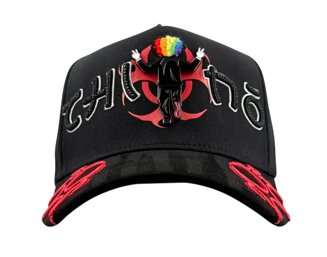 MZ HATS EL CHINO BLACK SNAPBACK HAT MZELCHINO BKRED