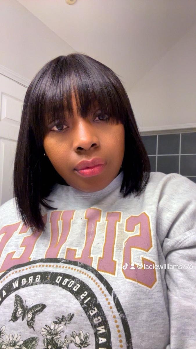 Item: Natural Black, 10 inches, With Bang