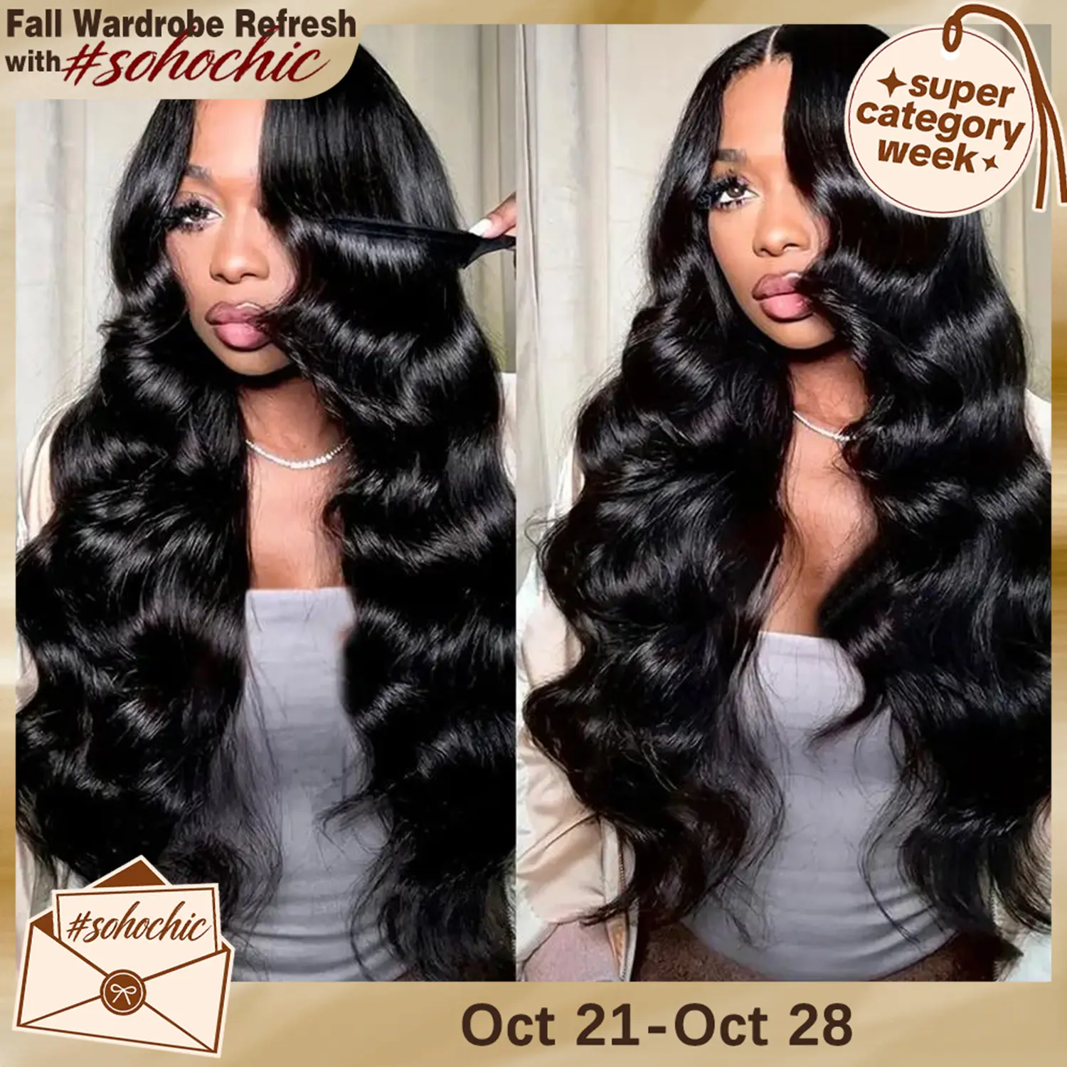 STERLY 200% Density 13x6 Full Lace Frontal Body Wave Wig 7x6 Glueless Wigs Ready to Wear Beginner Friendly Wig Pre Plucked Pre Cut Smooth HD Transparent Lace Front Wig #tiktokshopstockup