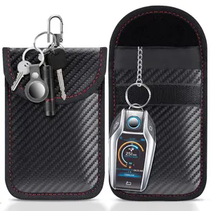 Car Key Signal Blocking Bag, Car Key Storage Bag, Car Key Case Cover, Anti-theft Rfid Blocking Pouch, Key Holder for Car Key, Car Key Accessory, Car Key Protector