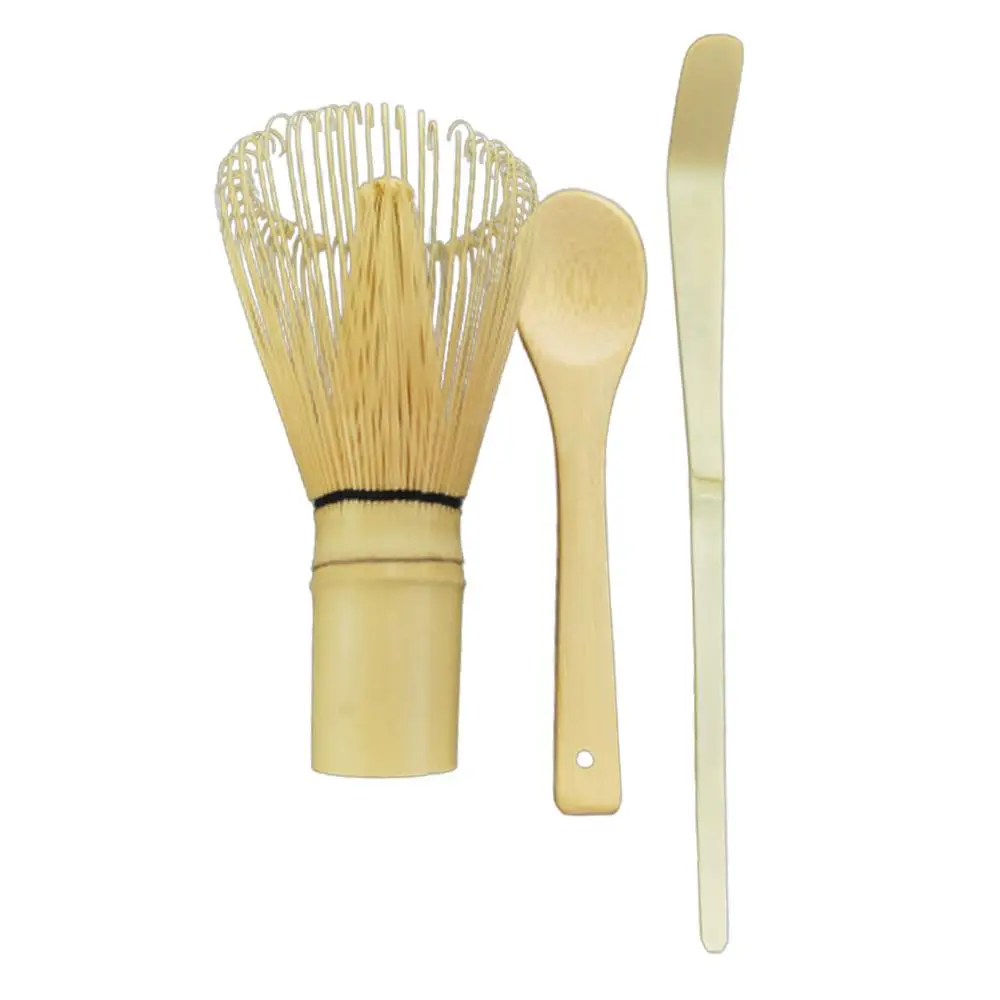 Matcha Tool Set, 3 Counts Including Matcha Whisk & Traditional Scoop & Tea Spoon, Japanese Matcha Tea Set