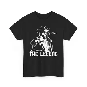 The Legend Graphic T-Shirt, Vintage Action Hero Style Tee, Retro Humor Shirt, Cotton Crew Neck Casual Unisex Tee
