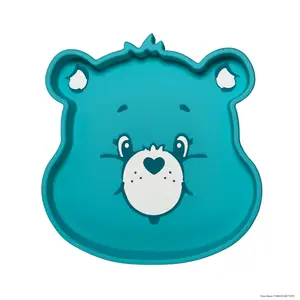 Care Bears by The Clever Baby Wish Bear Silicone Suction Plate – Baby & Toddler Plate with Strong Suction, Food-Grade Silicone, BPA-Free - 1 Count
