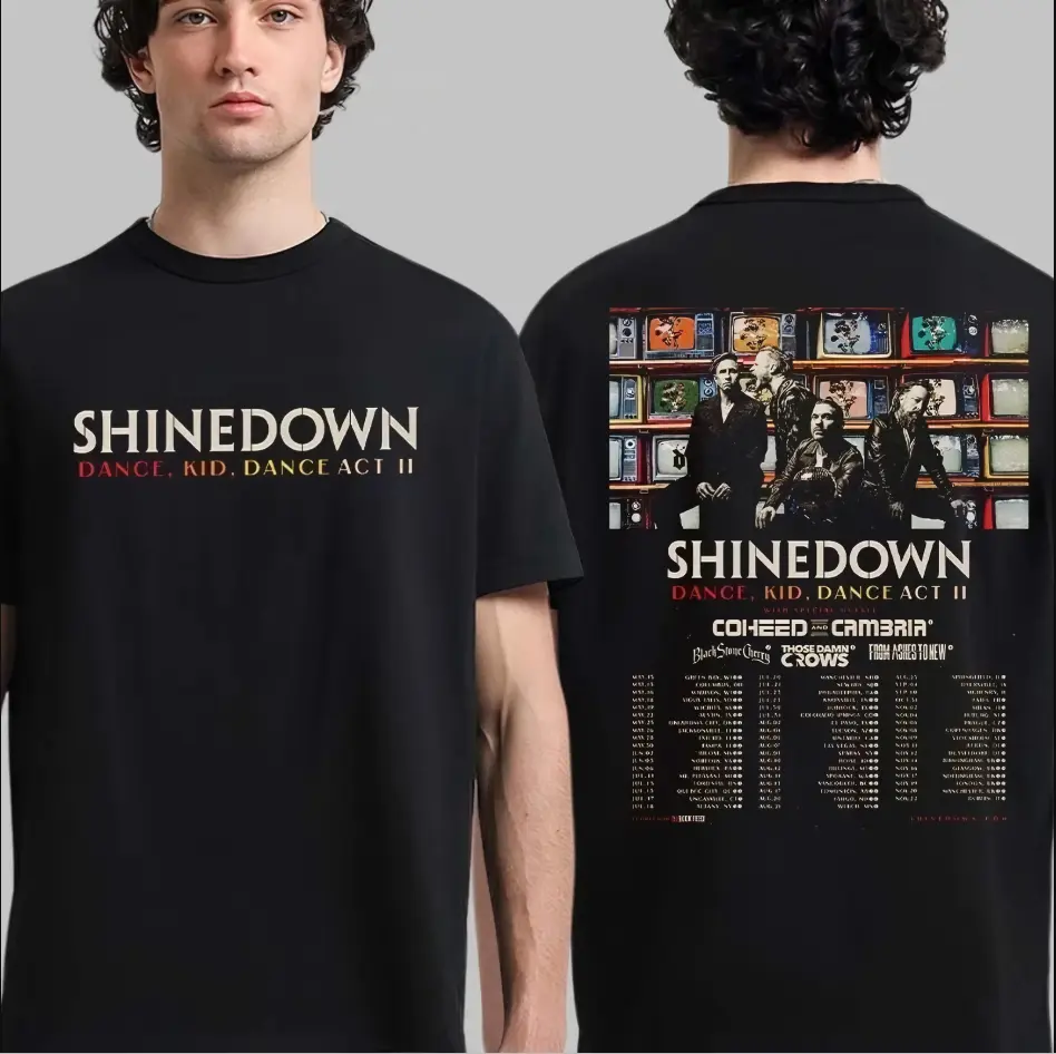 Dance Kid Dance Act II 2026 World Tour Shirt, Shinedown 2026 Album Rock Band Tour Merch Shirt, Rock Band Shirt, Gift For Fan.