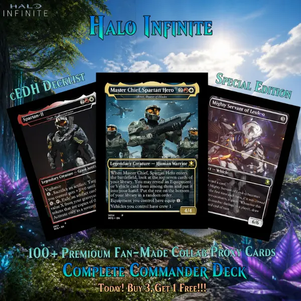 Custom TCG Proxy: Halo UNSC Vanguard EDH Collection | 100+ Cards