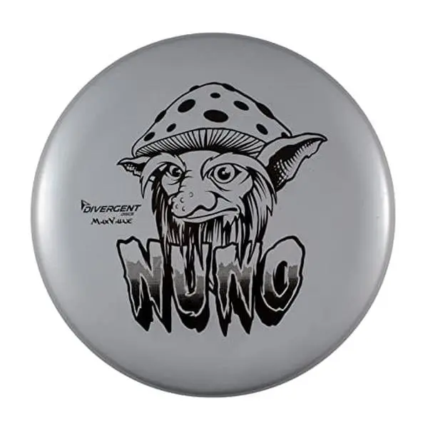 Divergent Discs Nuno Plastic Disc Golf Putt & Approach Disc - Stable, Neutral, 173g, Affordable Basic Plastic Blend, Basic (Cheapest), Beadless, Comfortable Grip, Pro-Level Putter