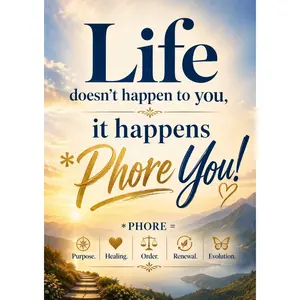 Phore You™ — Purpose. Healing. Order. Renewal. Evolution. (Motivational Poster)