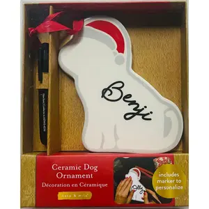 ceramic dog ornament