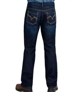 Cody James Men's Fr Millikin Dark Slim Bootcut Work Jeans - Dind