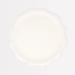 Cream Decorative Edge Compostable Side Plates (x 8)