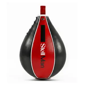 StellMan TempoStrike Boxing Speed Bag - Red Edition, Professional Boxing Equipment for Boxing Training