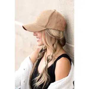 Aili's Corner Suede Boyfriend Ball Cap Hat