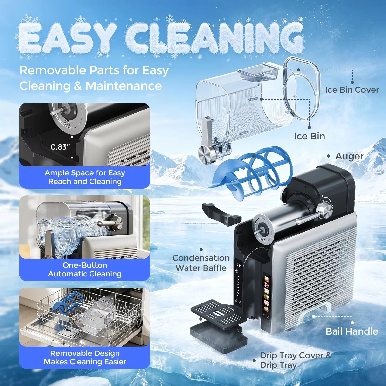 1.6L Electric Slushie Machine, Frozen Drink Maker with Rapid Freezing, Margarita & Cocktail Machine for Home, DIY Slushies & Desserts, Easy-Clean Countertop Machine | Back to School