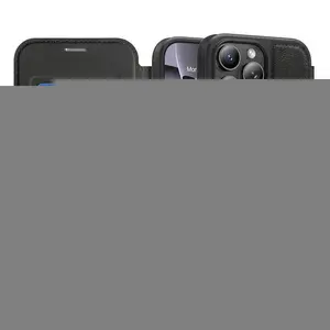 Magsafe Magnetic 360°Full Protection Leather Flip Holder Wallet Card Slot Phone Case For iPhone 16 Pro Max E 14 12 13 15 Pro Max