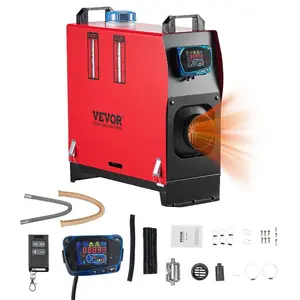 Fathersdaygift VEVOR Diesel Air Heater, 8 kW DC12-24V, Fast Heating Diesel Parking Heater with Remote Control and Blue LCD Switch, Low Noise, Pre-Heating Function, for RV, Truck, Camper, Van, Boat and Trailer