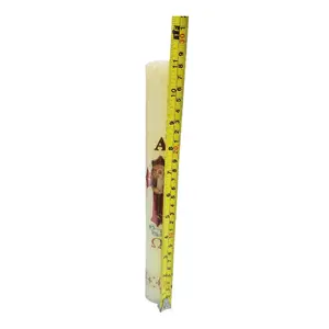 Cirio Pascual 1/4 Kilo Largo 11"Tall×1.5"Thick Paschal Candles Vela de Cera Jesucristo Resucitado Candle for Church Devotional