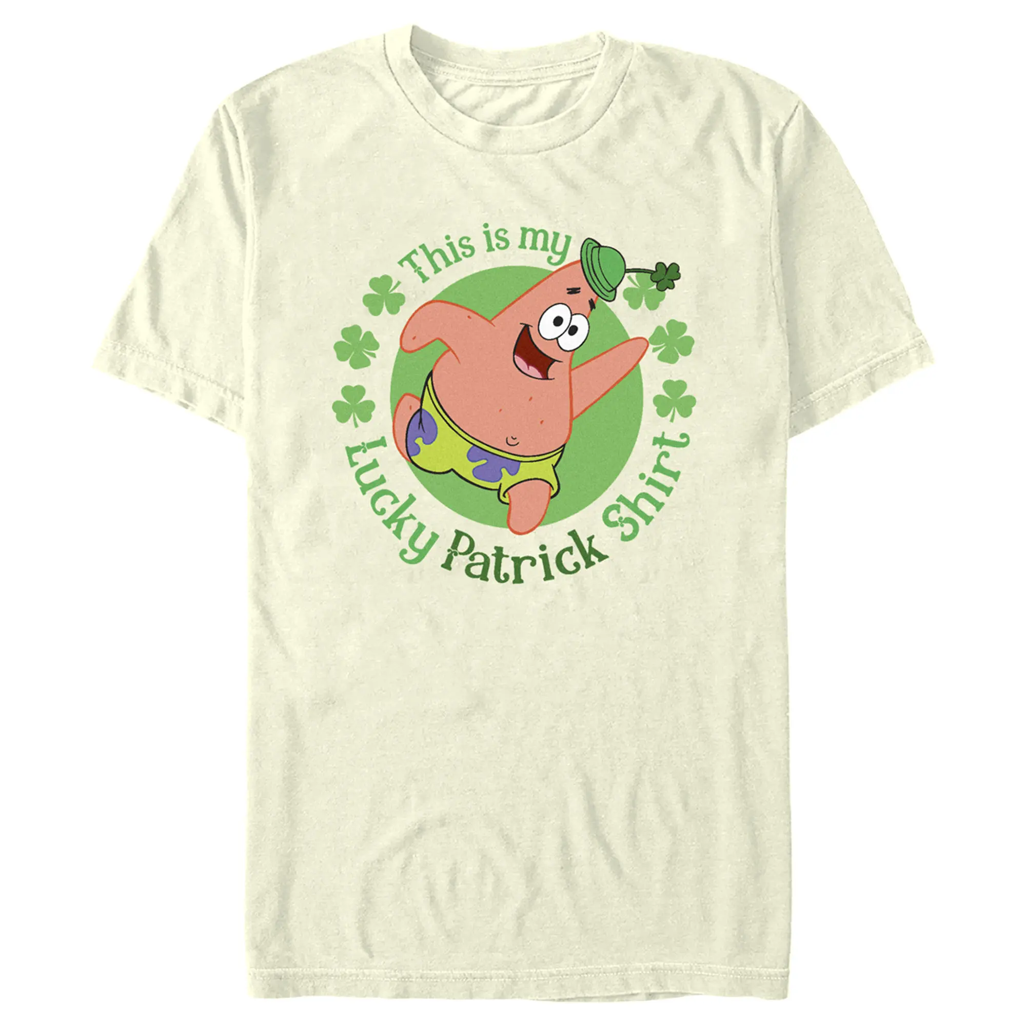 Men's SpongeBob SquarePants St. Patrick's Day This is my Lucky Patrick Shirt T-Shirt