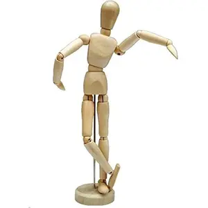 12'' Artists Wooden Manikin Jointed Mannequin  for  Decoration / Drawing The Human Figure (A)