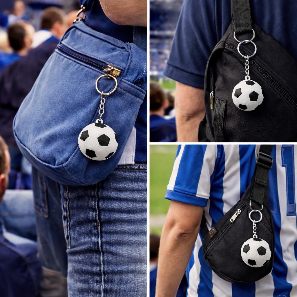 Fridge-Mount Soccer Bottle Opener with Magnetic Keychain
