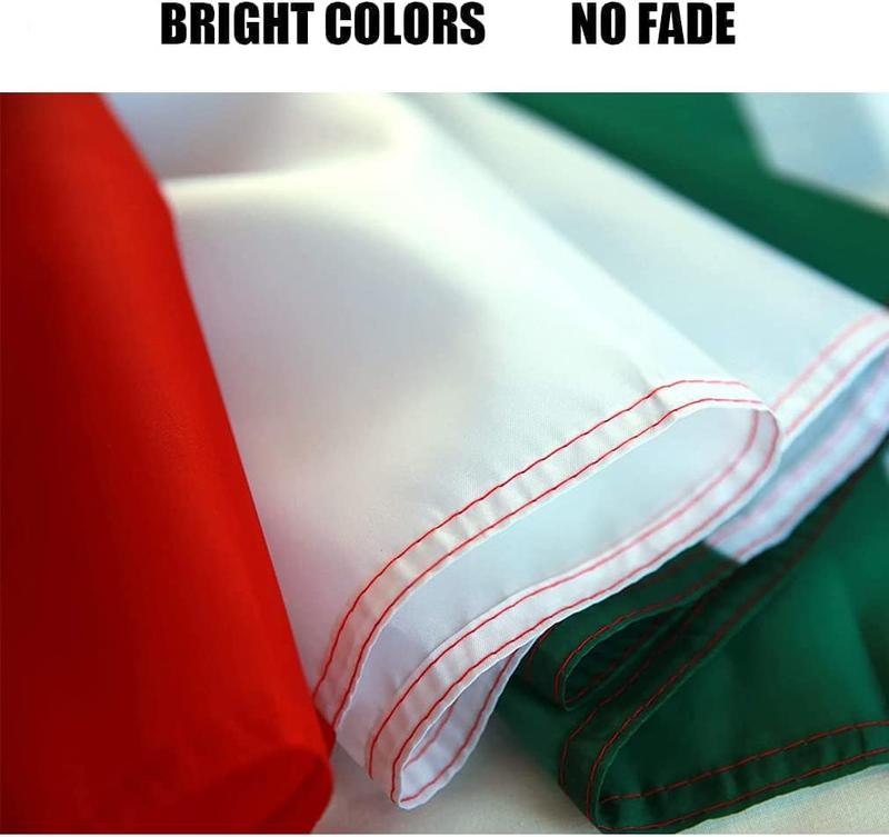 Mexico Mexican National 3x5Ft Flag Vivid Color Fade Poster Tapestry for Wall Hanging College Dorm Room Decor Outdoor Banner with 4 Brass Grommets