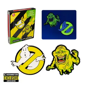 Ghostbusters Glow-in-the-Dark Pin Set of 2 Limited Edition Enamel Pin Set