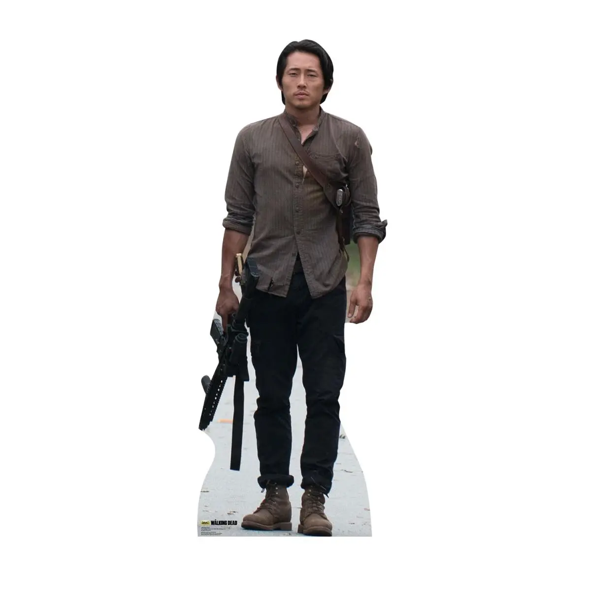 Advanced Graphics The Walking Dead Glenn Rhee Post-Apocalyptic Zombie Fighter Cardboard Cutout - 69x26 in Decorative Wall Decoration Collectible Home Supplies Gift for Fans