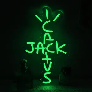 Cactus Design Neon Sign, USB Powered Creative LED Neon Light, Decorative Neon Sign for Bedroom, Room, Office, Home Decor, Led Wall Light, Led Mood Light