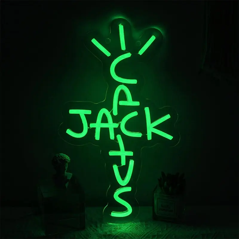 Cactus Design Neon Sign, USB Powered Creative LED Neon Light, Decorative Neon Sign for Bedroom, Room, Office, Home Decor, Led Wall Light