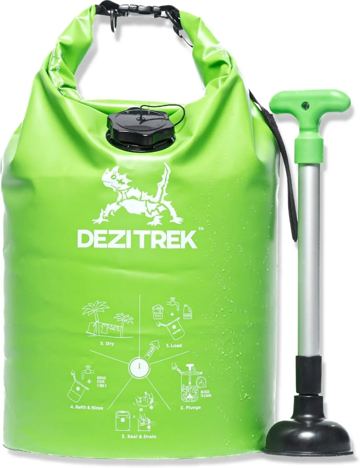 Large Portable Washing Machine | Manual Clothes Washer | Wash real laundry loads without electricity. High-capacity manual washer for camping, caravans, RVs & travel.