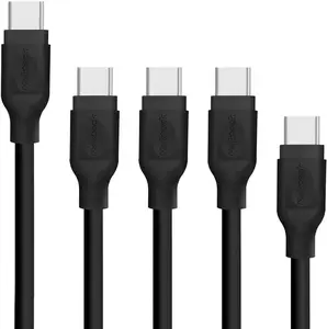Nekteck USB C Cable, Type C to USB 3.0 Type A Male Data & Charging Cord 5 Pack[ 1ft x 1, 3ft x 3, 6ft x 1] Smartphone Connector Charger Sync Tablets