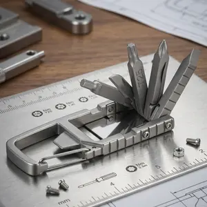Mini Portable Screwdriver Wrench Keychain Tool Set with Bottle Opener, Anti-Loss EDC Tool for Outdoor Camping Hiking Emergency Repair, Car Maintenance DIY Survival Kit Durable Multi-Tool Diy Hand Tool