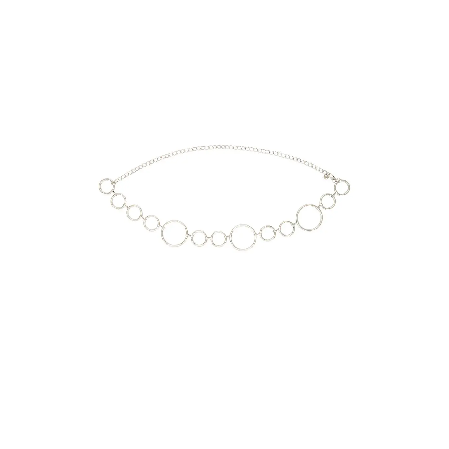 petit moments Circle Chain Belt in Silver