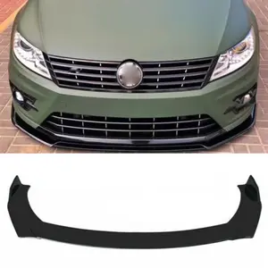 For VW Passat B7 B8 CC Front Bumper Lip Body Kit Spoiler Splitter Glossy Black