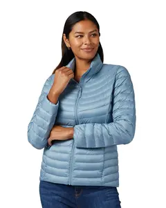 32º DEGREES Women's Quilted Ultra-Light Down Packable Puffer Jacket | Layering |Semi-Fitted | Zippered Pockets | Water Repellent, Citadel, Small