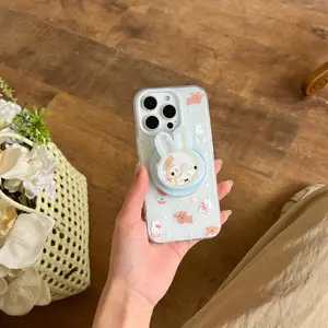 Light Blue Bear Miffy Phone Case for iPhone 17pro Max/17pro/17/16pro Max/16pro/16/15/14/13, Durable Fashion Protective Design, Lightweight Anti-Drop Protection
